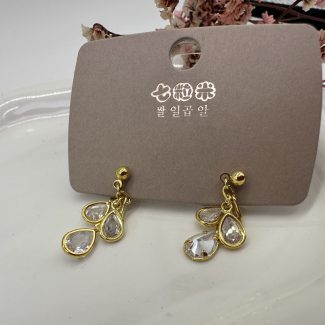 Crystal Simple Earrings